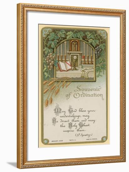 Souvenir of Ordination-null-Framed Giclee Print