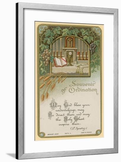 Souvenir of Ordination-null-Framed Giclee Print