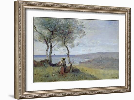 Souvenir of St. Jean De Luz, 1872-Jean-Baptiste-Camille Corot-Framed Giclee Print