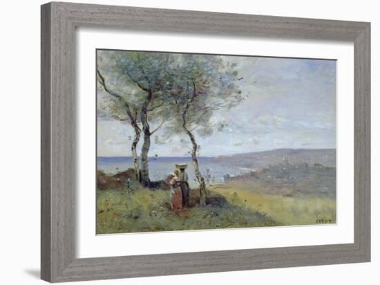 Souvenir of St. Jean De Luz, 1872-Jean-Baptiste-Camille Corot-Framed Giclee Print