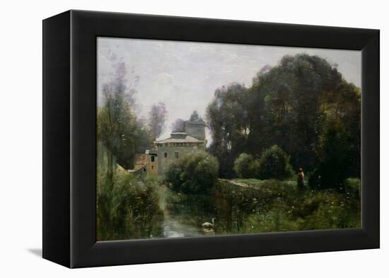 Souvenir of the Villa Borghese, 1855-Jean-Baptiste-Camille Corot-Framed Premier Image Canvas
