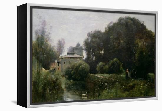 Souvenir of the Villa Borghese, 1855-Jean-Baptiste-Camille Corot-Framed Premier Image Canvas