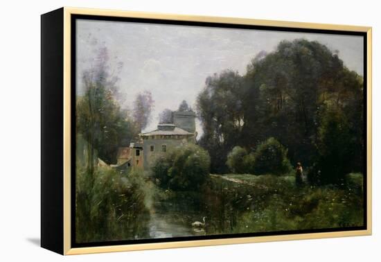 Souvenir of the Villa Borghese, 1855-Jean-Baptiste-Camille Corot-Framed Premier Image Canvas