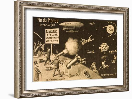 Souvenir Postcard for "La Fin Du Monde"-null-Framed Giclee Print