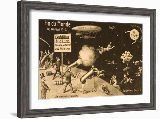 Souvenir Postcard for "La Fin Du Monde"-null-Framed Giclee Print