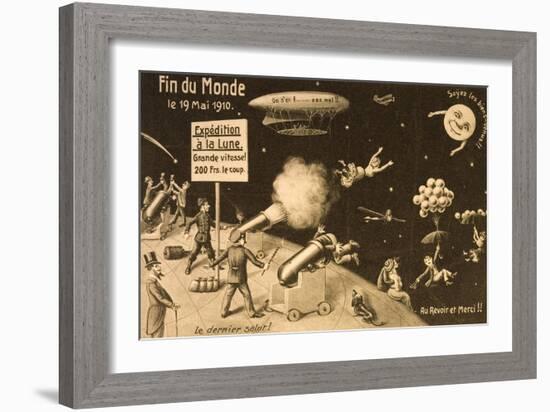 Souvenir Postcard for "La Fin Du Monde"-null-Framed Giclee Print