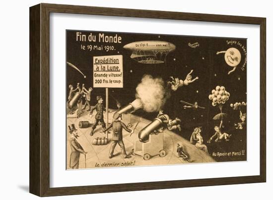 Souvenir Postcard for "La Fin Du Monde"-null-Framed Giclee Print