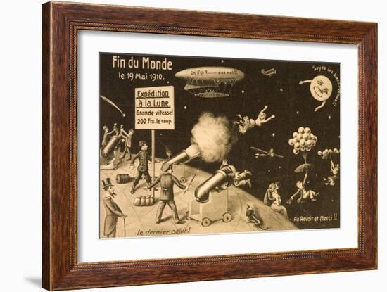 Souvenir Postcard for "La Fin Du Monde"-null-Framed Giclee Print