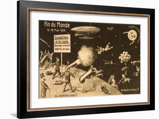 Souvenir Postcard for "La Fin Du Monde"-null-Framed Giclee Print