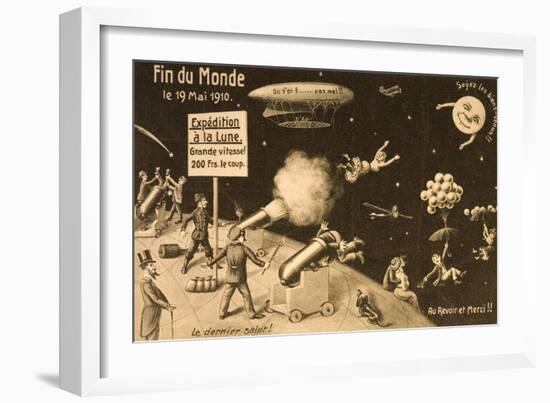 Souvenir Postcard for "La Fin Du Monde"-null-Framed Giclee Print