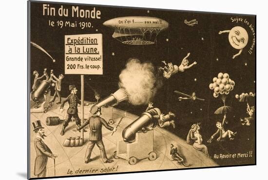 Souvenir Postcard for "La Fin Du Monde"-null-Mounted Giclee Print