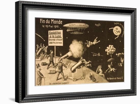 Souvenir Postcard for "La Fin Du Monde"-null-Framed Giclee Print