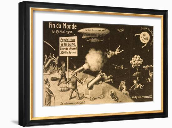 Souvenir Postcard for "La Fin Du Monde"-null-Framed Giclee Print