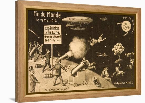 Souvenir Postcard for "La Fin Du Monde"-null-Framed Premier Image Canvas