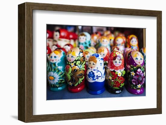 Souvenir Russian dolls for sale, Old Town, Tallinn, Estonia, Europe-Ben Pipe-Framed Photographic Print