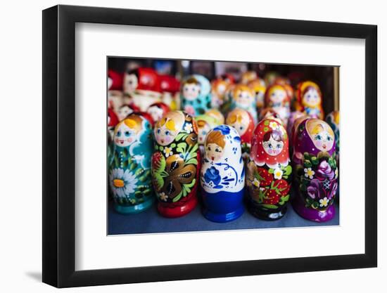 Souvenir Russian dolls for sale, Old Town, Tallinn, Estonia, Europe-Ben Pipe-Framed Photographic Print