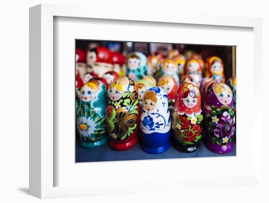 Souvenir Russian dolls for sale, Old Town, Tallinn, Estonia, Europe-Ben Pipe-Framed Photographic Print