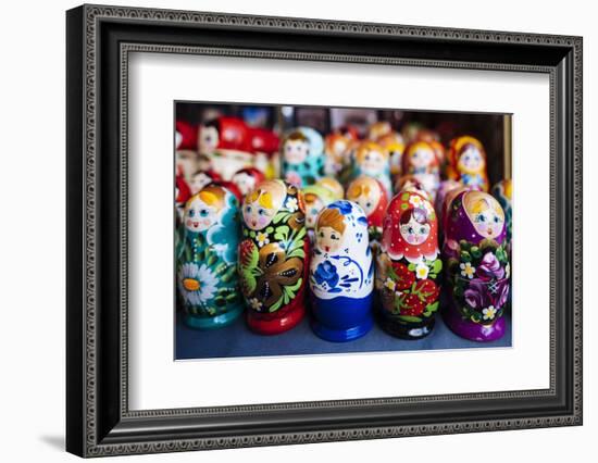 Souvenir Russian dolls for sale, Old Town, Tallinn, Estonia, Europe-Ben Pipe-Framed Photographic Print