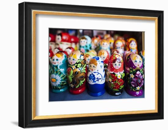 Souvenir Russian dolls for sale, Old Town, Tallinn, Estonia, Europe-Ben Pipe-Framed Photographic Print
