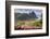 Souvenir Stall with View of the Pitons and Soufriere-Eleanor-Framed Photographic Print