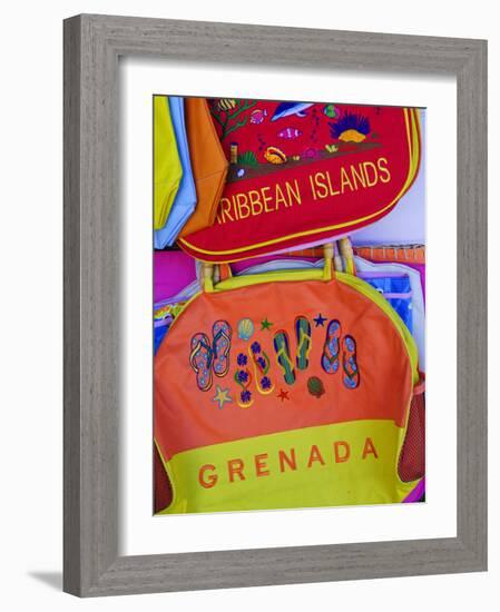 Souvenirs at Grand Anse Craft and Spice Market, Grenada, Windward Islands, Caribbean-Michael DeFreitas-Framed Photographic Print