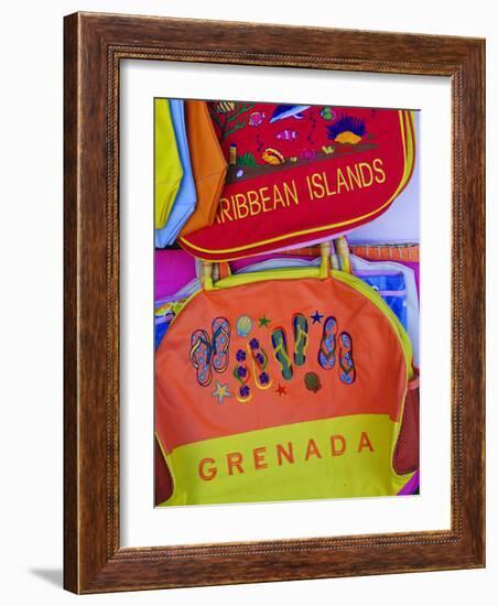 Souvenirs at Grand Anse Craft and Spice Market, Grenada, Windward Islands, Caribbean-Michael DeFreitas-Framed Photographic Print