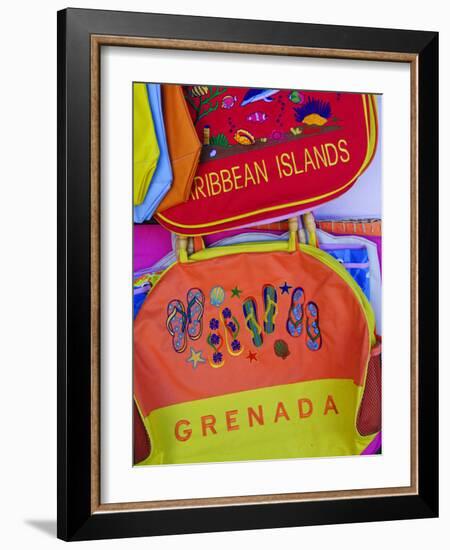 Souvenirs at Grand Anse Craft and Spice Market, Grenada, Windward Islands, Caribbean-Michael DeFreitas-Framed Photographic Print