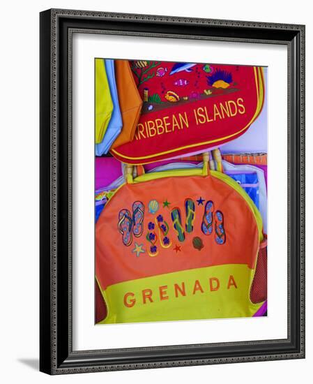 Souvenirs at Grand Anse Craft and Spice Market, Grenada, Windward Islands, Caribbean-Michael DeFreitas-Framed Photographic Print