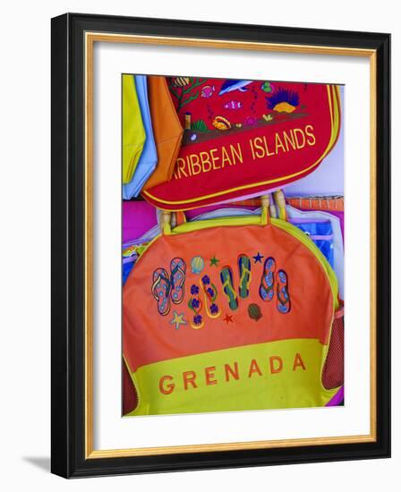 Souvenirs at Grand Anse Craft and Spice Market, Grenada, Windward Islands, Caribbean-Michael DeFreitas-Framed Photographic Print