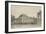 Souvenirs de Fontainebleau : Cour de la Fontaine, vue prise de l'avenue de Maintenon vers 1860-Philippe Benoist-Framed Giclee Print