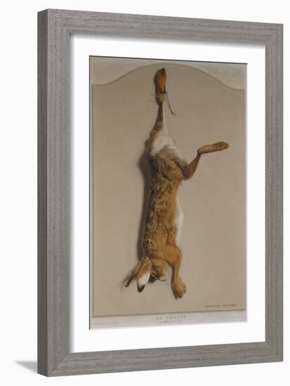 Souvenirs of the Hunt:The Hare; Souvenirs De Chasses: Le Lievre-Edouard Travies-Framed Giclee Print