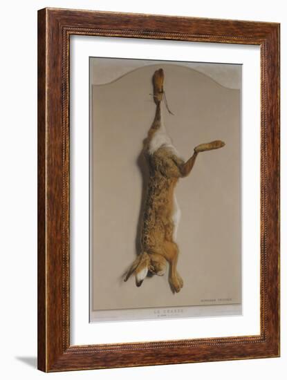 Souvenirs of the Hunt:The Hare; Souvenirs De Chasses: Le Lievre-Edouard Travies-Framed Giclee Print