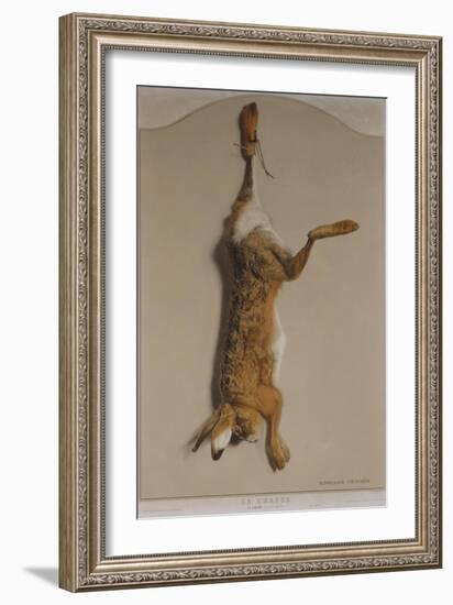 Souvenirs of the Hunt:The Hare; Souvenirs De Chasses: Le Lievre-Edouard Travies-Framed Giclee Print