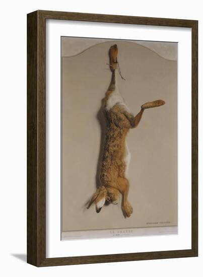 Souvenirs of the Hunt:The Hare; Souvenirs De Chasses: Le Lievre-Edouard Travies-Framed Giclee Print