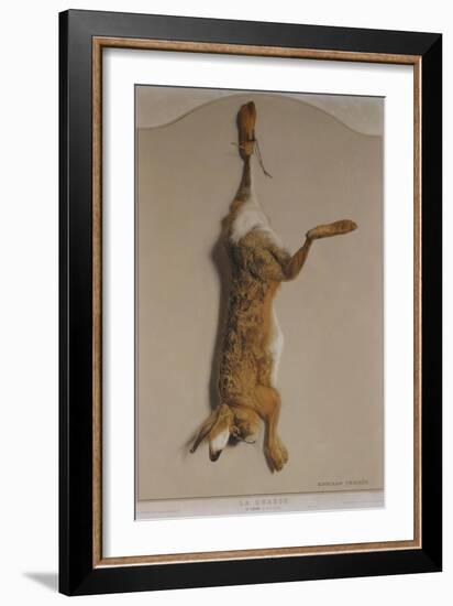 Souvenirs of the Hunt:The Hare; Souvenirs De Chasses: Le Lievre-Edouard Travies-Framed Giclee Print