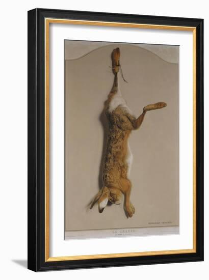 Souvenirs of the Hunt:The Hare; Souvenirs De Chasses: Le Lievre-Edouard Travies-Framed Giclee Print