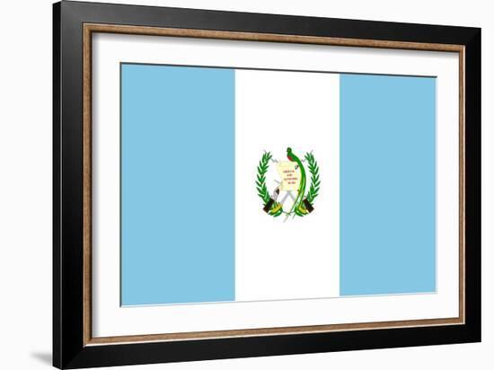 Sovereign State Flag Of Country Of Guatemala In Official Colors-Speedfighter-Framed Art Print