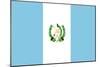 Sovereign State Flag Of Country Of Guatemala In Official Colors-Speedfighter-Mounted Art Print