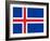 Sovereign State Flag Of Country Of Iceland In Official Colors-Speedfighter-Framed Art Print