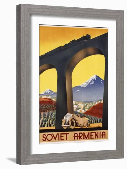 Soviet Armenia Poster-null-Framed Giclee Print