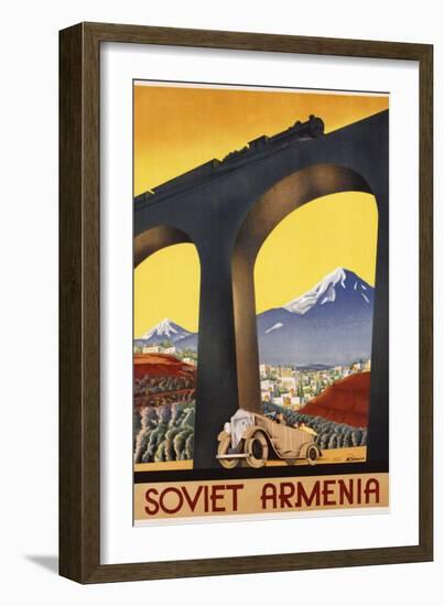 Soviet Armenia Poster-null-Framed Giclee Print