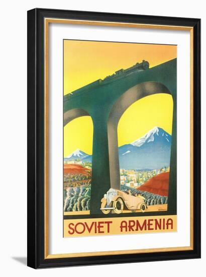 Soviet Armenia Travel Poster-null-Framed Art Print