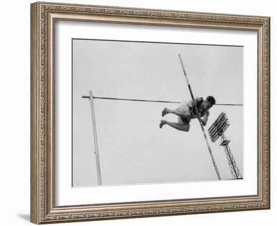 Soviet Athlete Training For the Olympics-Lisa Larsen-Framed Photographic Print