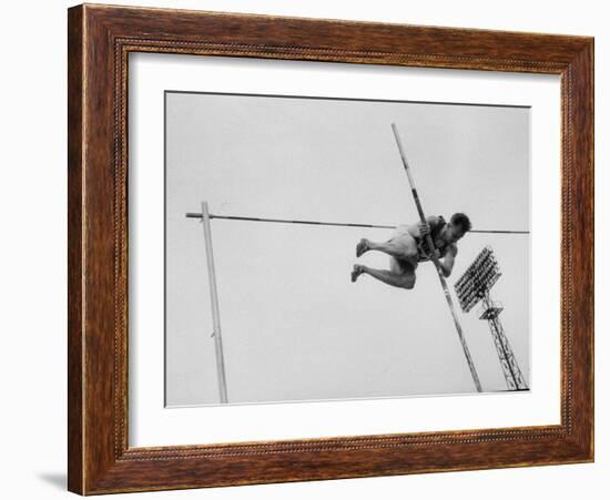 Soviet Athlete Training For the Olympics-Lisa Larsen-Framed Photographic Print