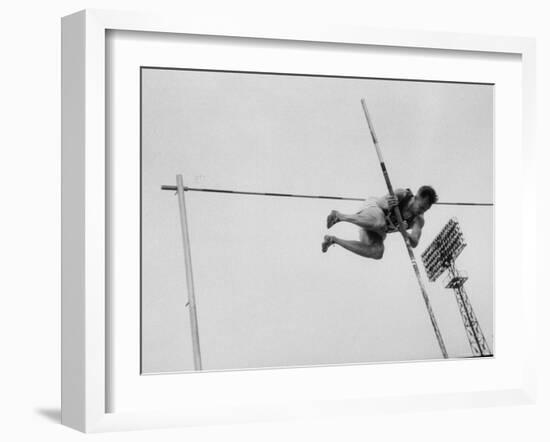 Soviet Athlete Training For the Olympics-Lisa Larsen-Framed Photographic Print