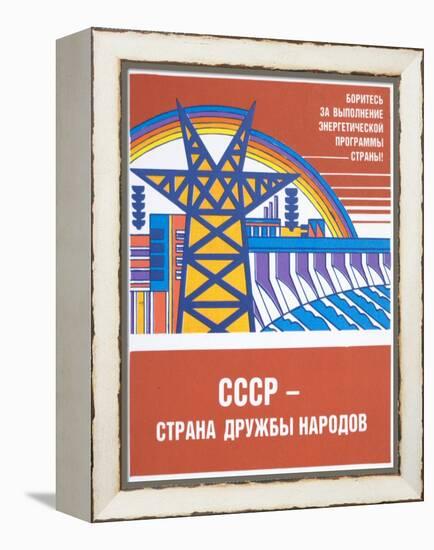 Soviet Energy Poster-null-Framed Premier Image Canvas