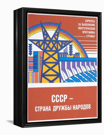 Soviet Energy Poster-null-Framed Premier Image Canvas