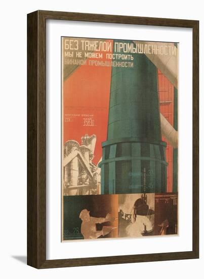 Soviet Factory Poster-null-Framed Giclee Print