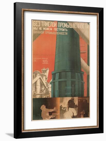 Soviet Factory Poster-null-Framed Giclee Print