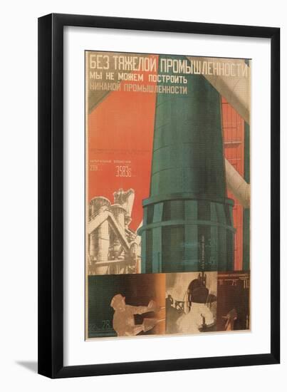 Soviet Factory Poster-null-Framed Giclee Print